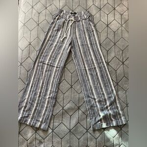 Rewash Striped Wide-Leg Pants Size XS